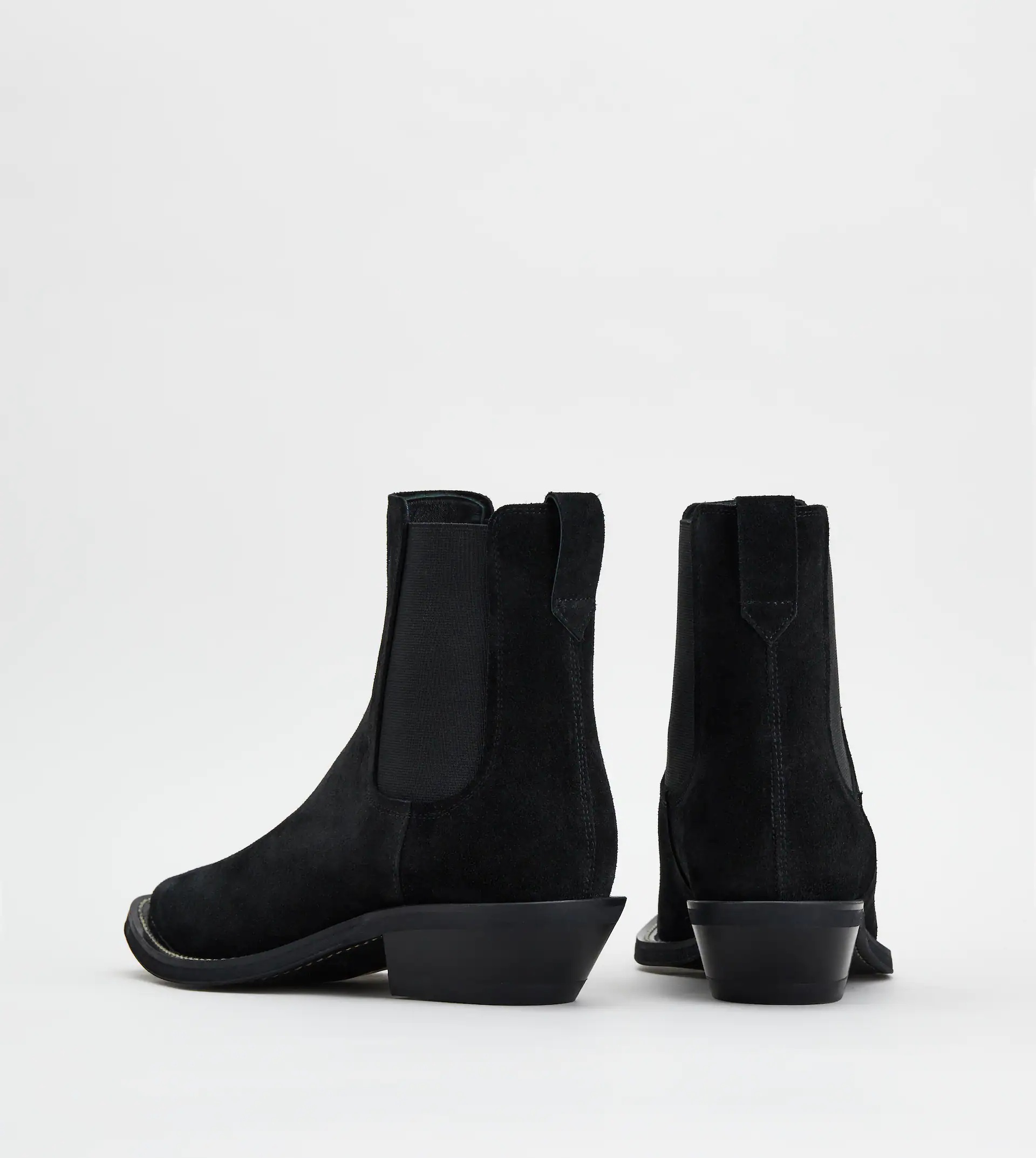 ANKLE BOOTS IN SUEDE - BLACK - 3