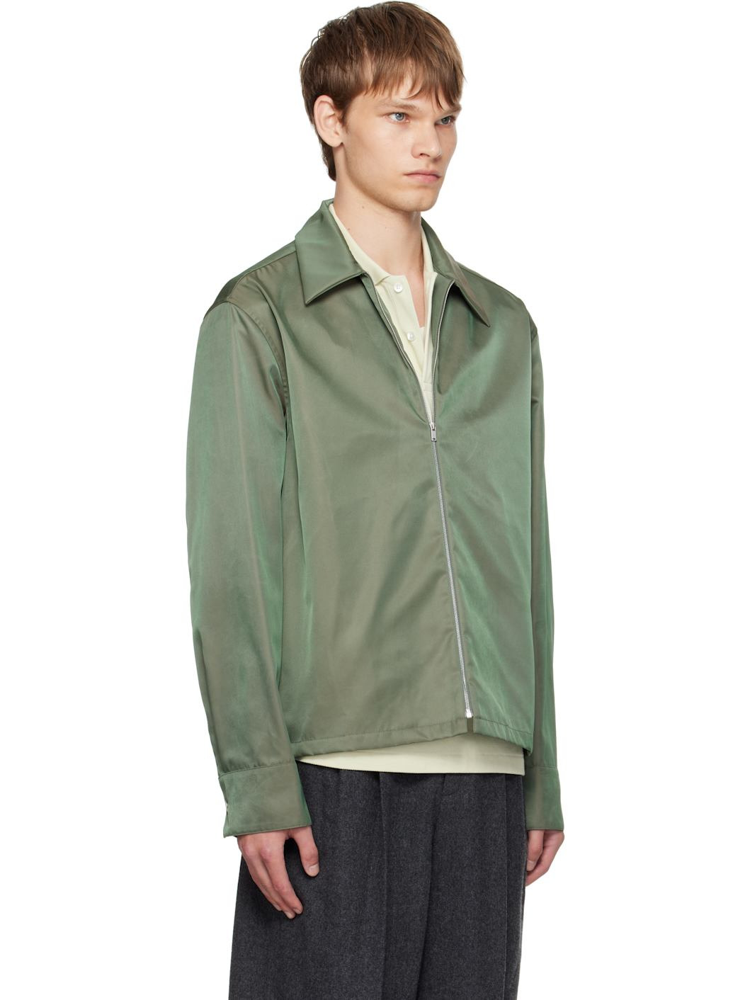 Green Zip Jacket - 2