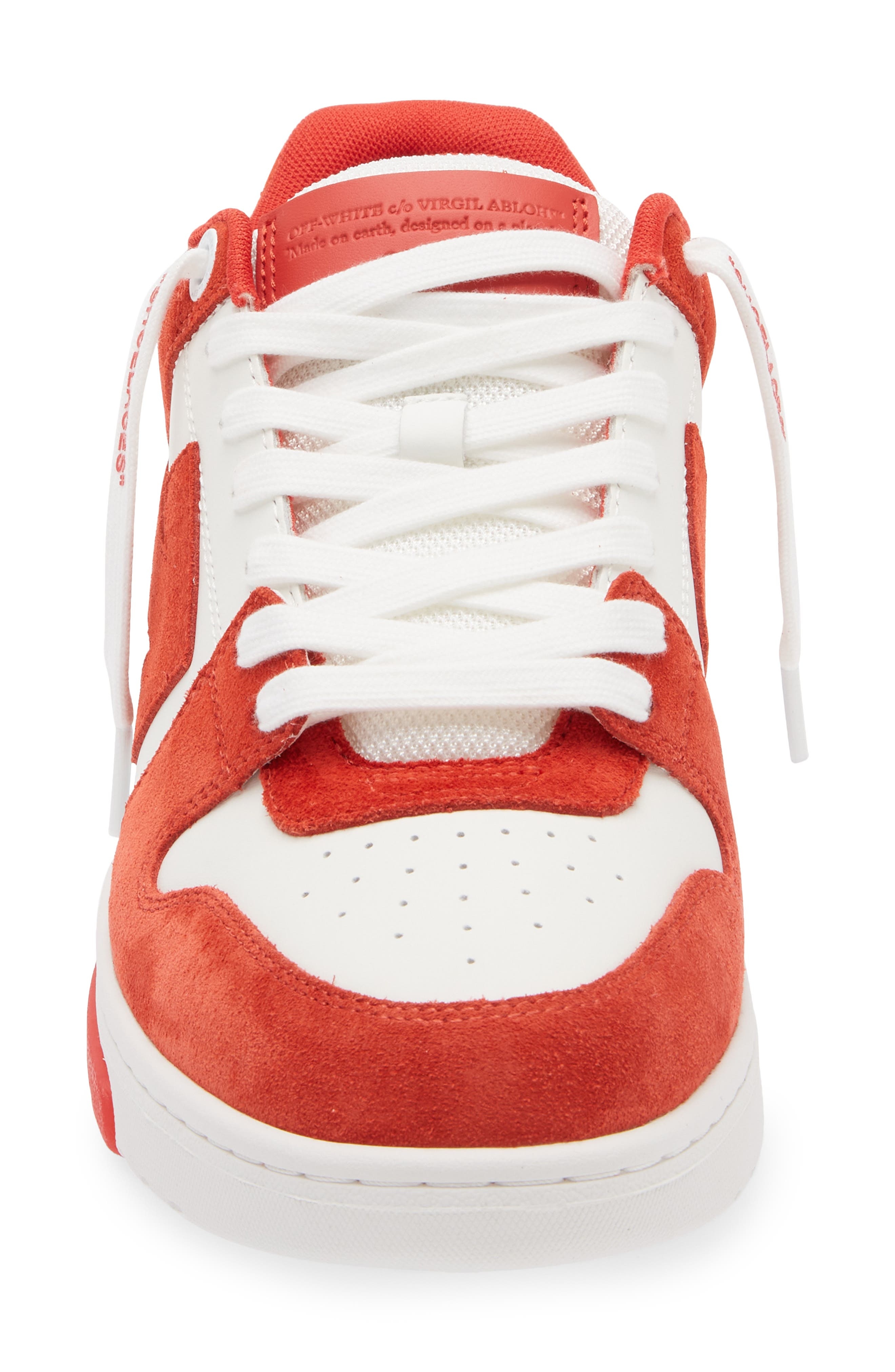 Off-White Out of Office Low Top Sneaker in Brick Red - 4