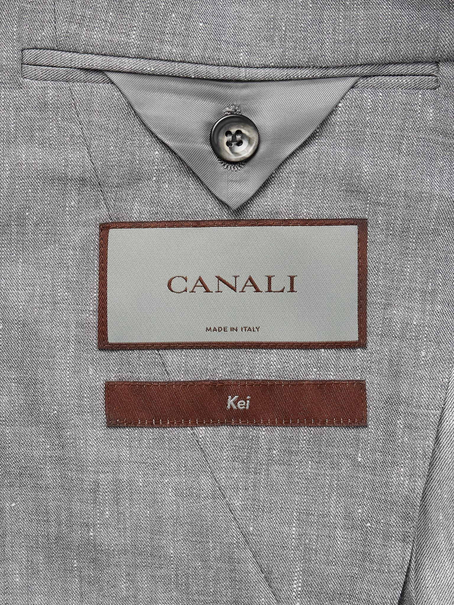Kei Slim-Fit Linen and Wool-Blend Suit Jacket Gray - 5