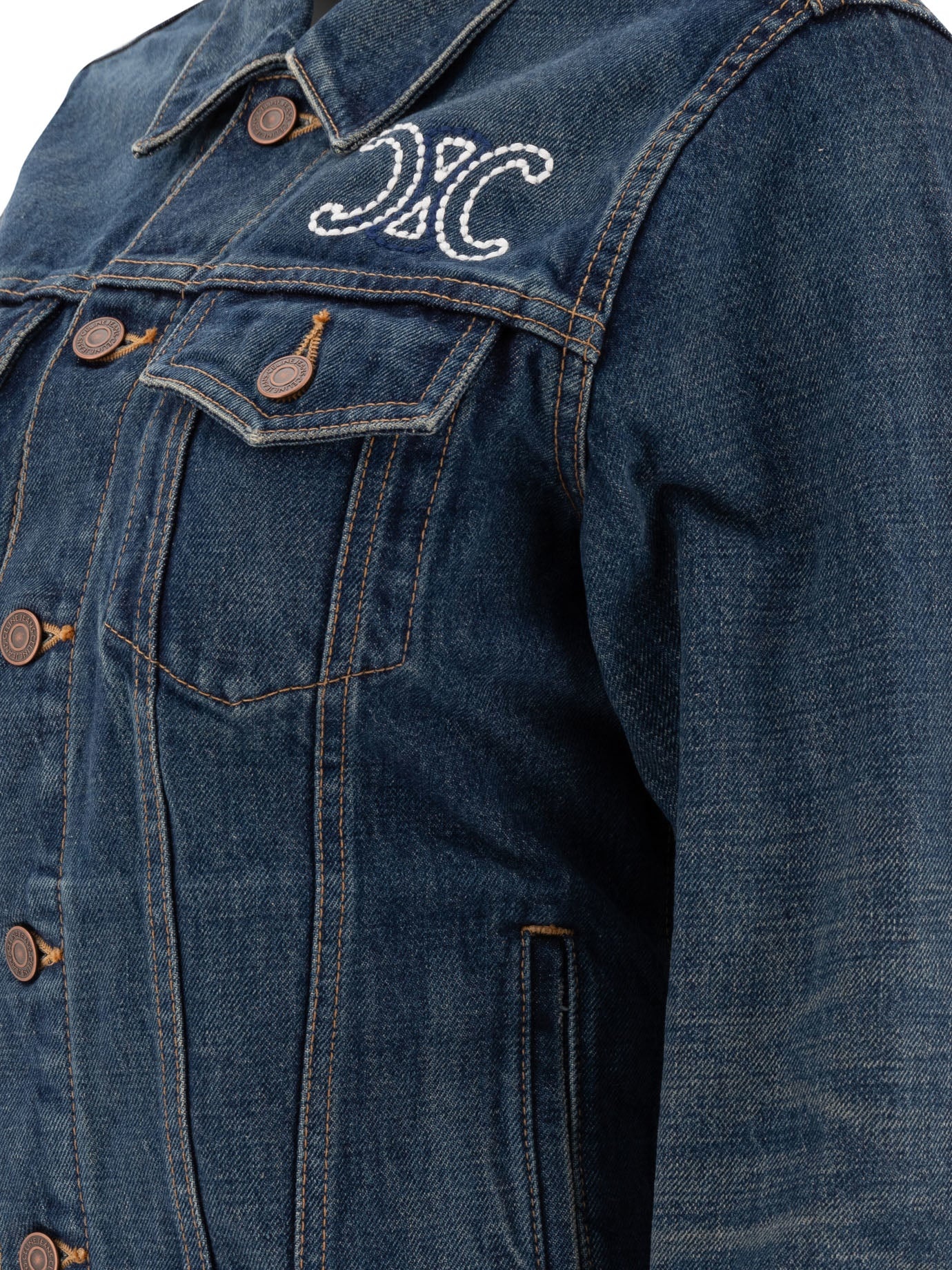 Celine Embroidered Trucker Jacket - 4