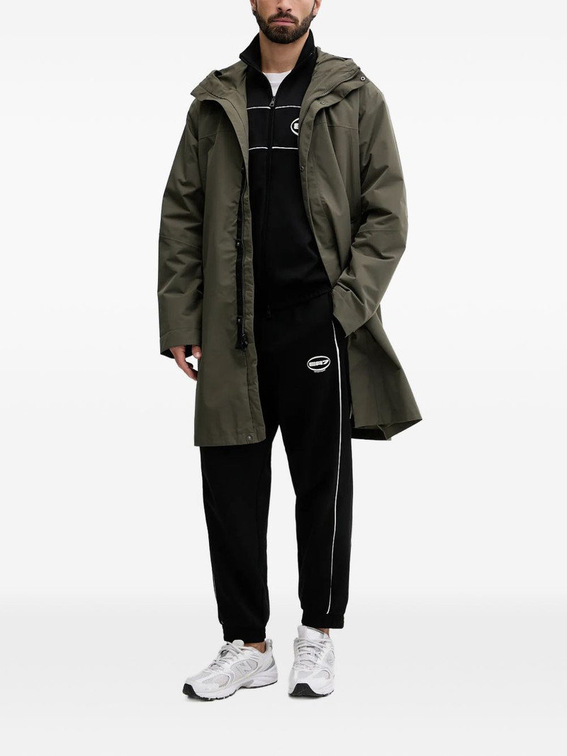 The North Face hooded logo-print coat outlook
