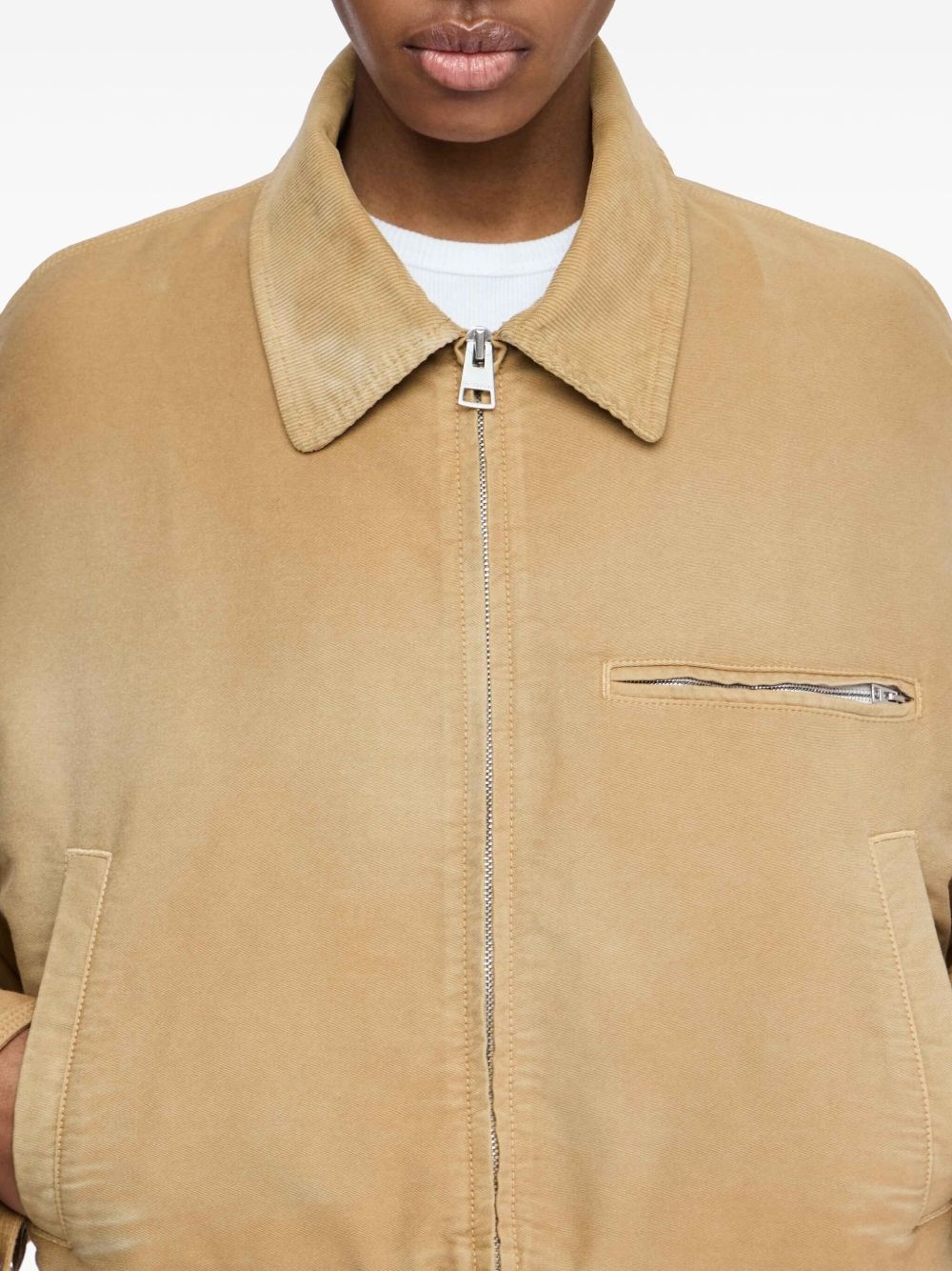 flared-hem jacket - 4