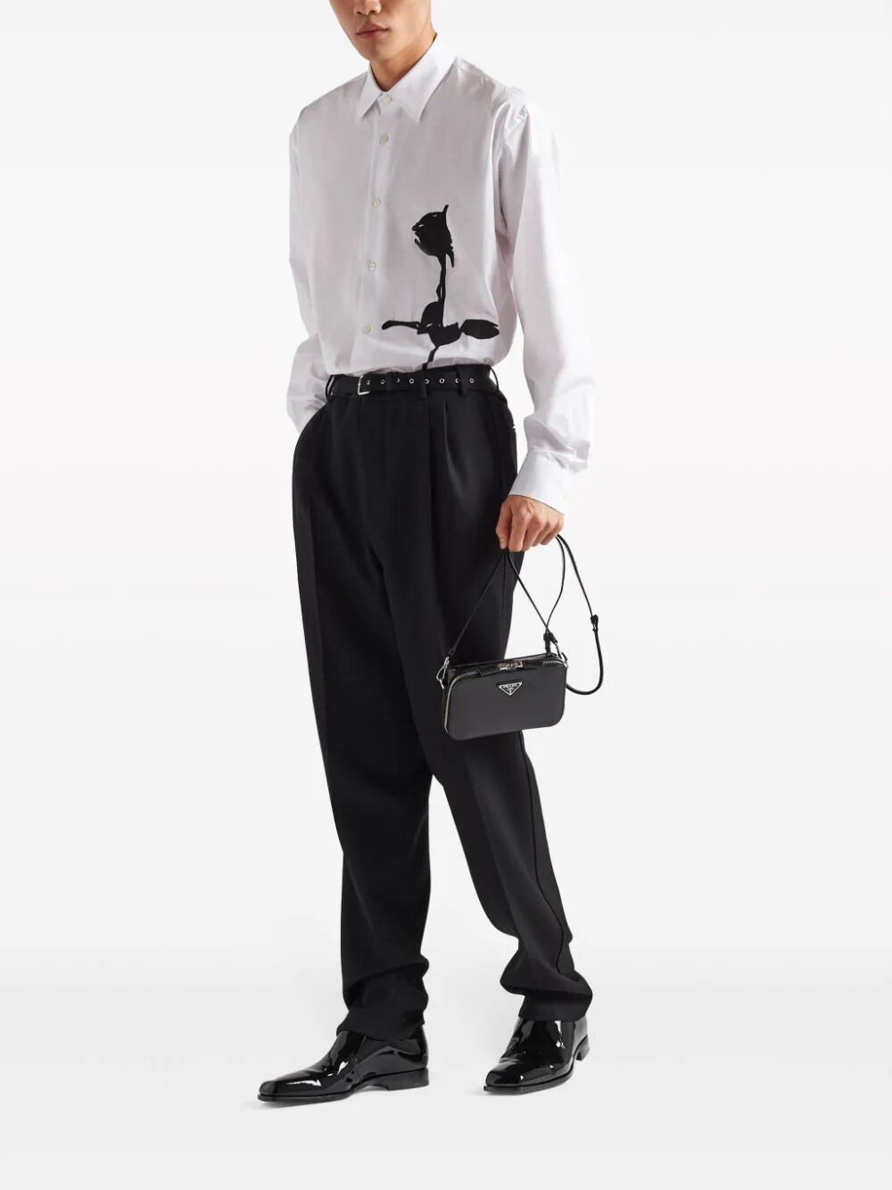 Prada Men Borsa A Tracolla Brique - 2