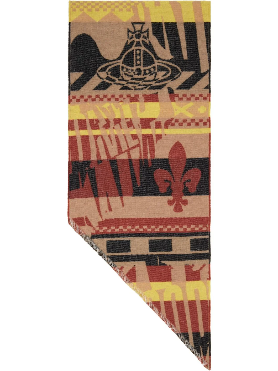 Brown Two Point Scarf - 1