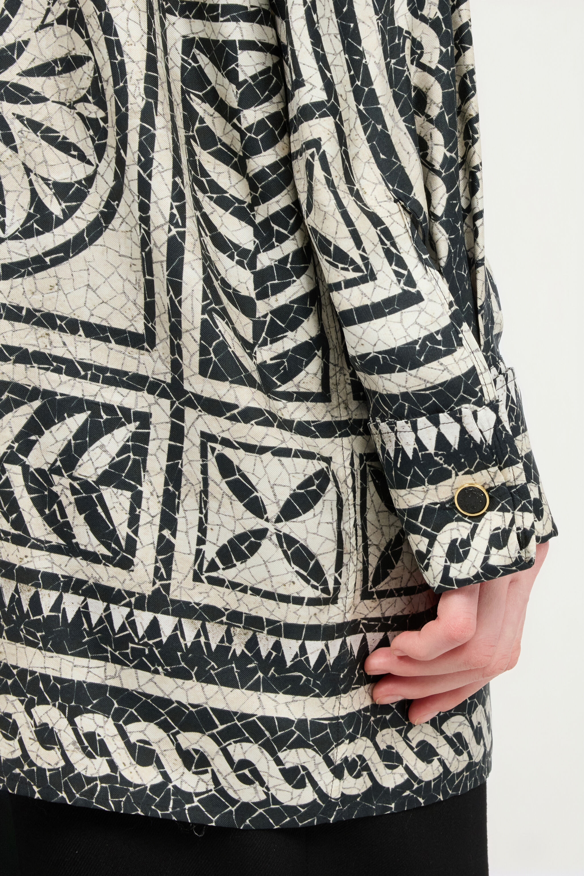 Silk Shirt With Mosaic Print - 7