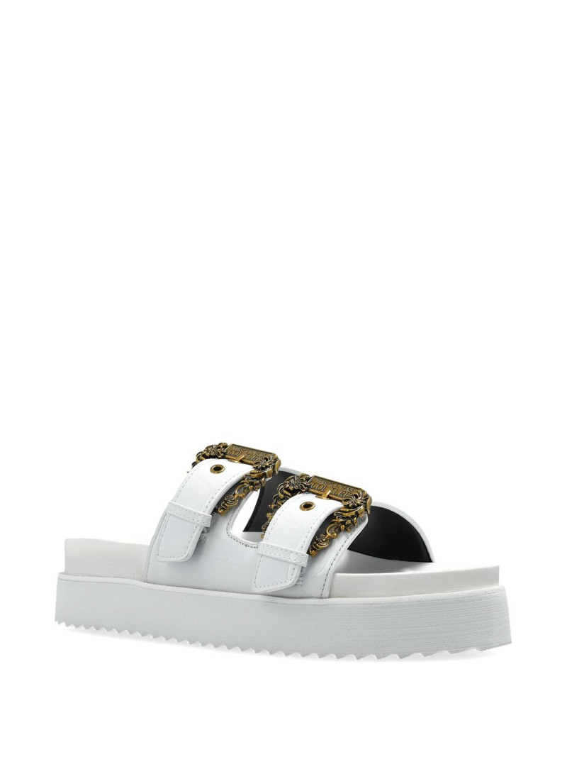 VERSACE JEANS COUTURE Arizona buckle-strap platform sandals outlook