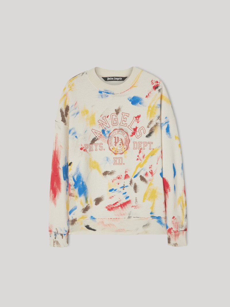 PAINTED COLLEGE SWEATSHIRT - 1