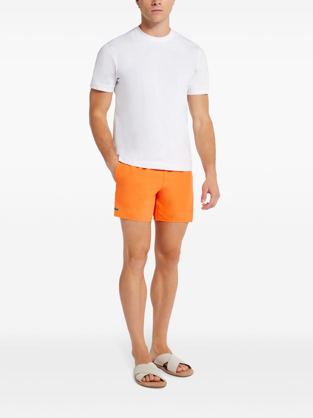 logo-patch swimming shorts - 2