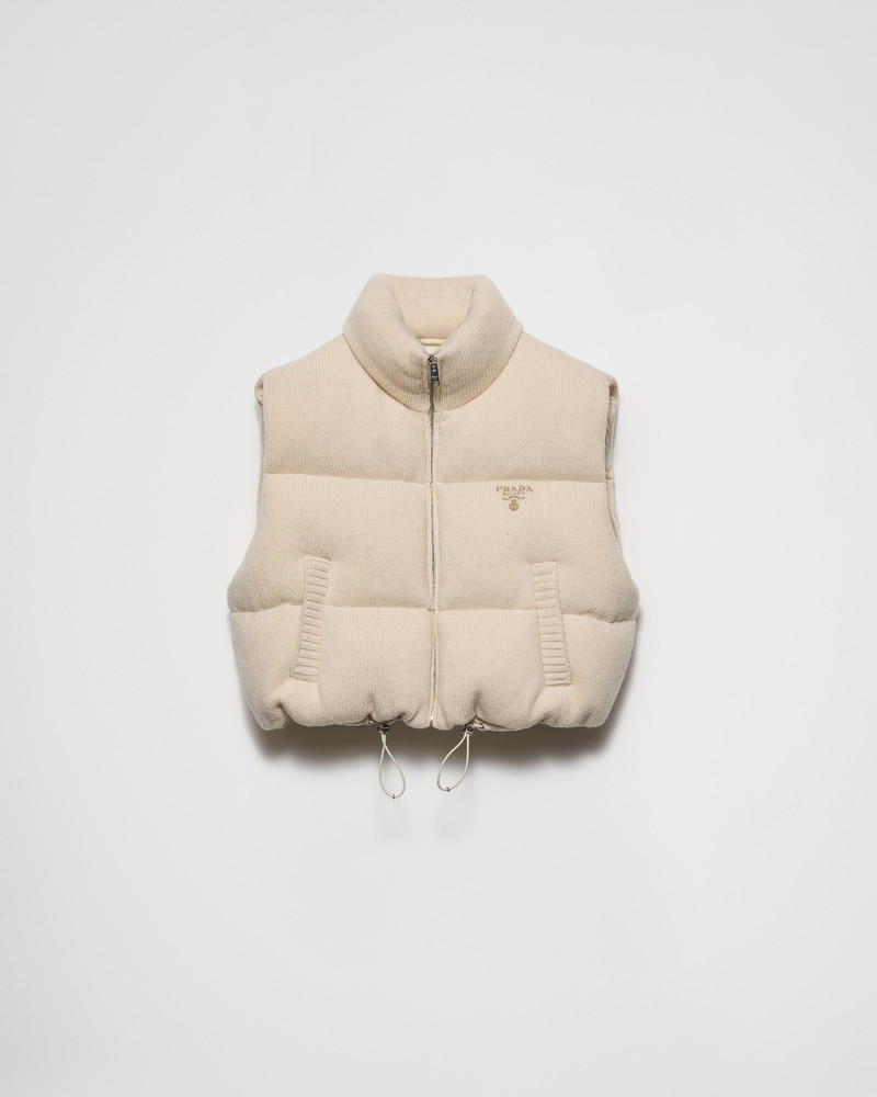 Wool and cashmere down vest 1