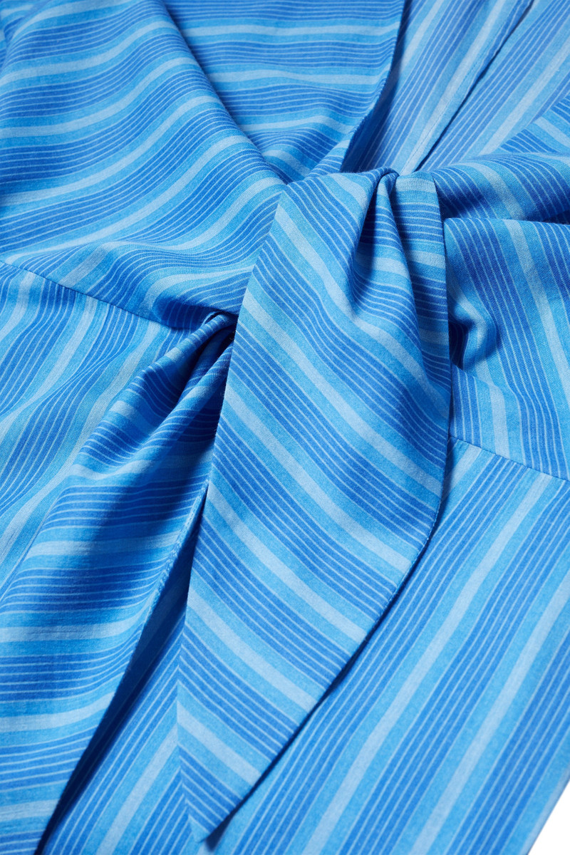 Sm X Mango Agua Dress In Blue Stripe 6