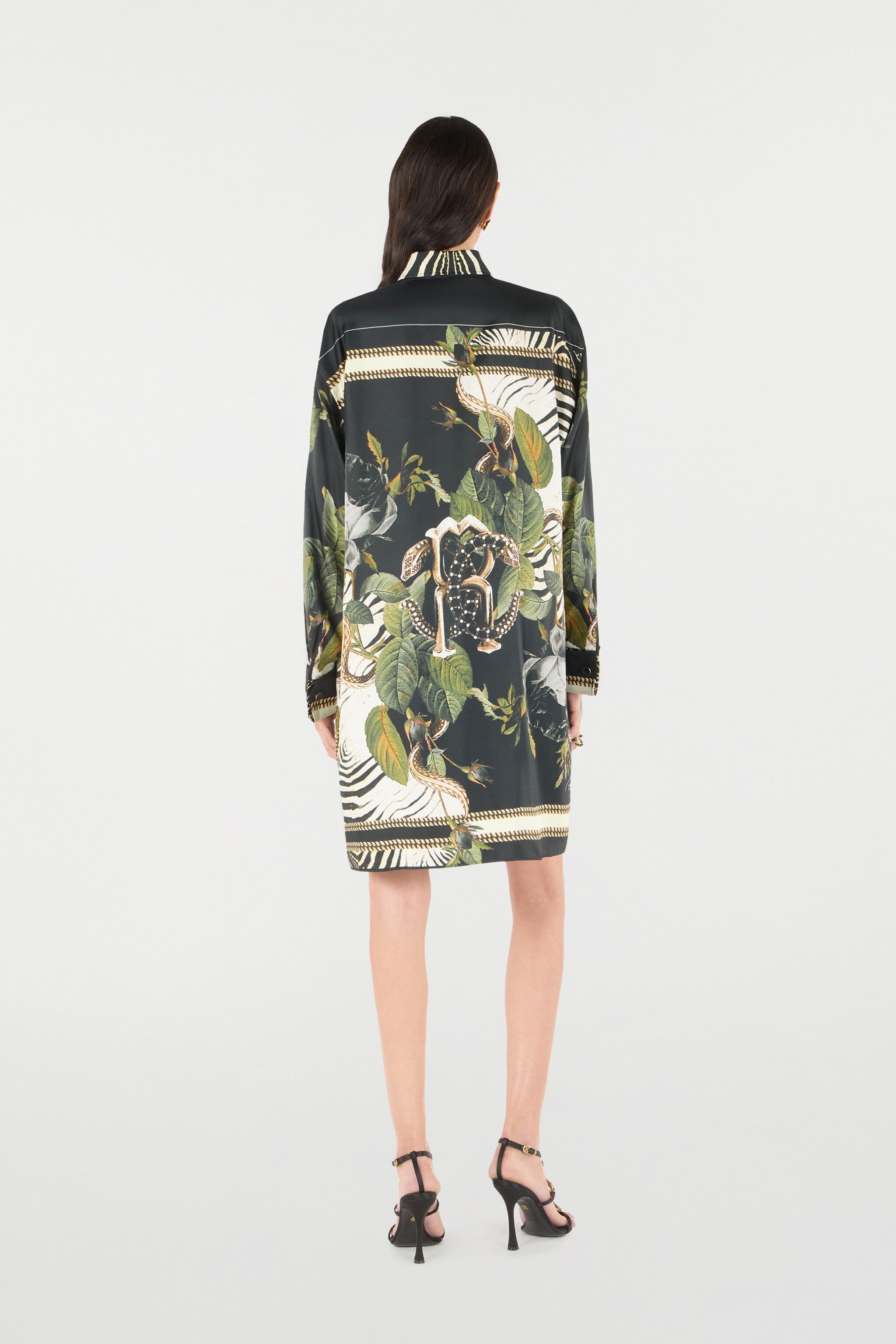 Long Shirt With Zebra And Snake Print - 4