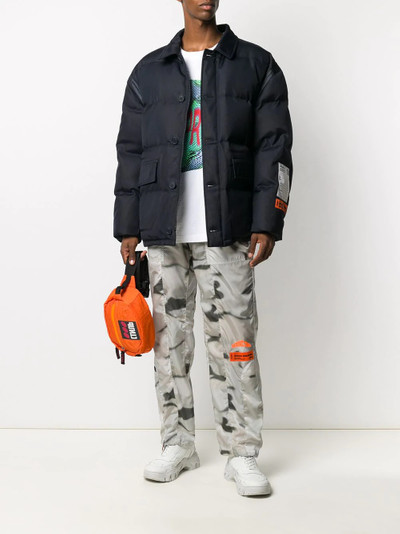 Heron Preston collared puffer jacket outlook