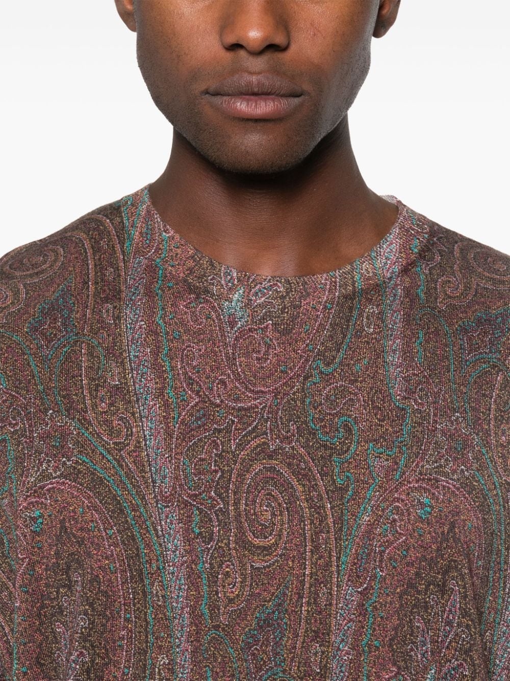 paisley-jacquard sweater - 5