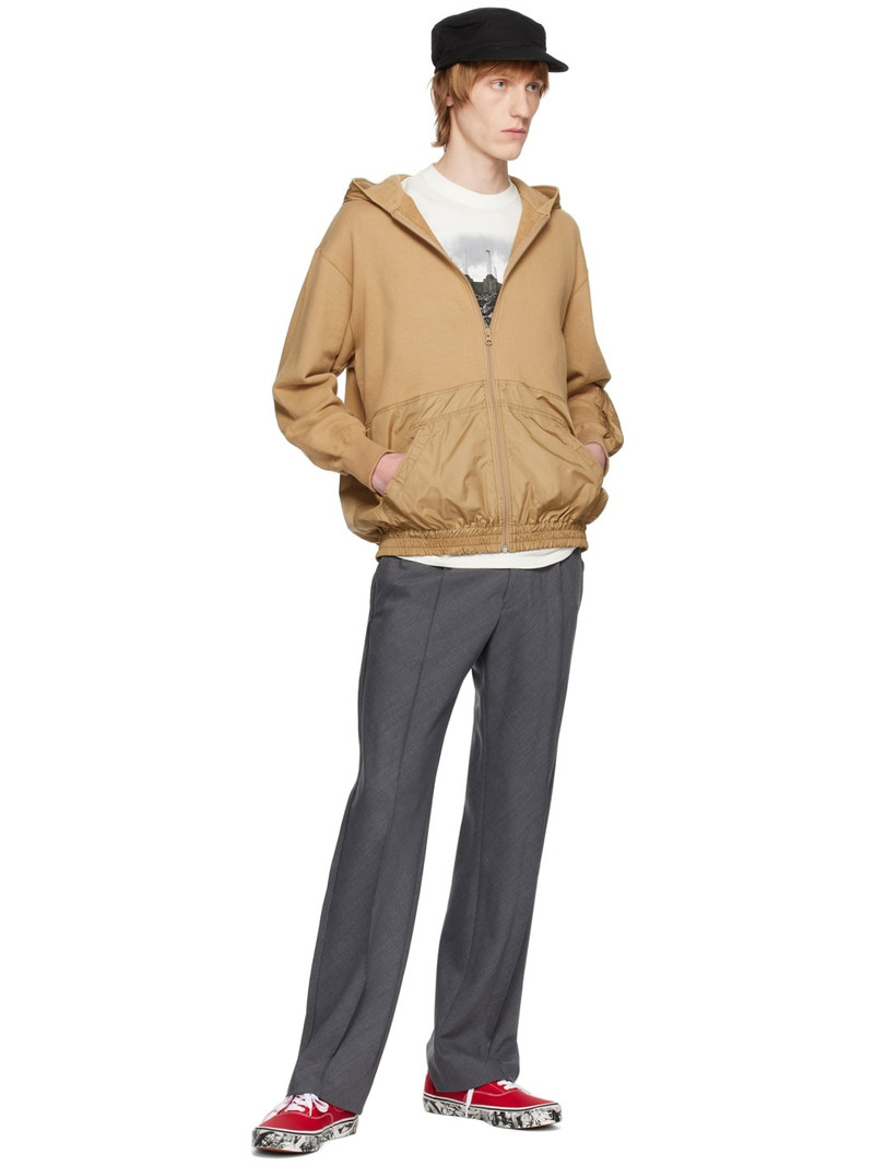 UNDERCOVER Beige Zip-Up Hoodie outlook