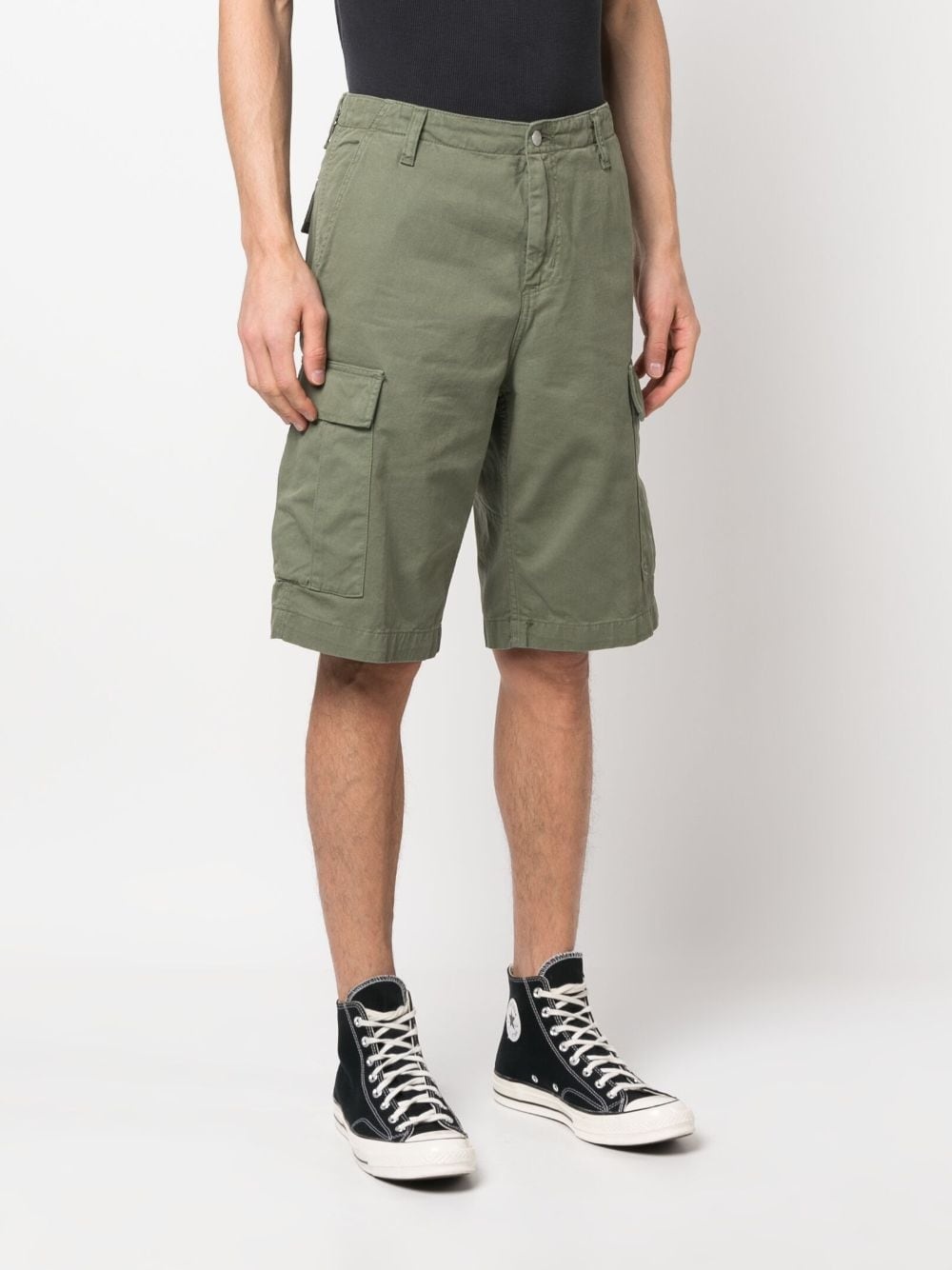 logo-patch cargo shorts - 3