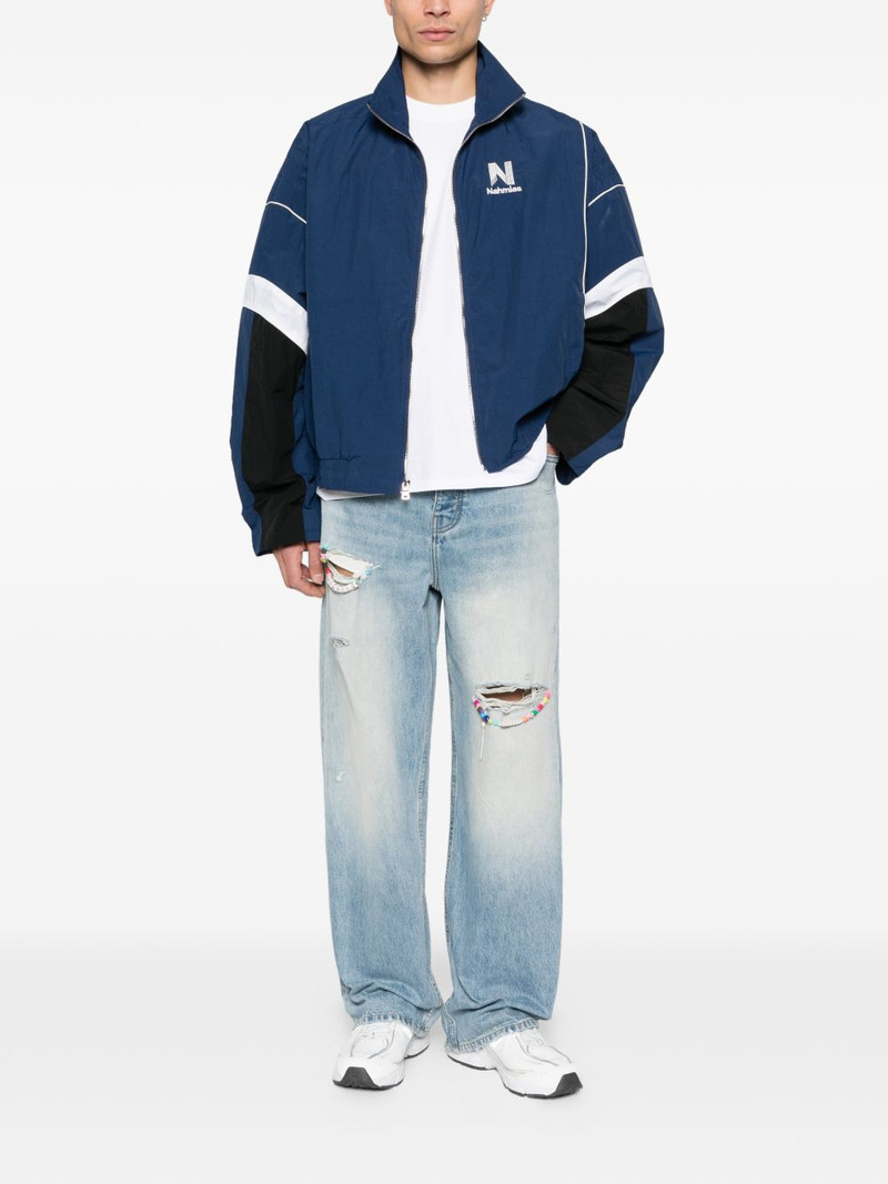 NAHMIAS logo-detail panel jacket outlook