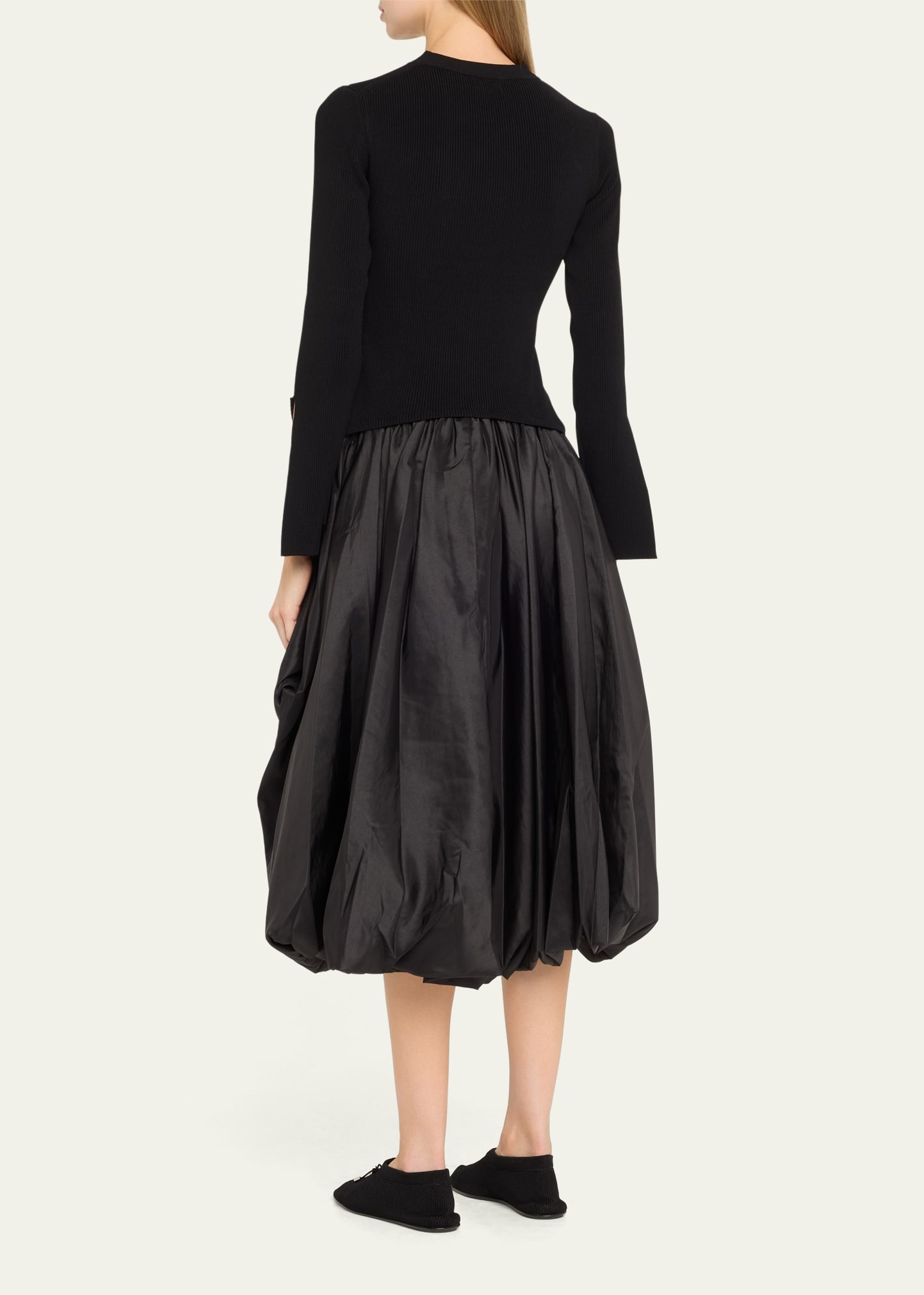 Kenlie Long-Sleeve Bubble Midi Dress - 3