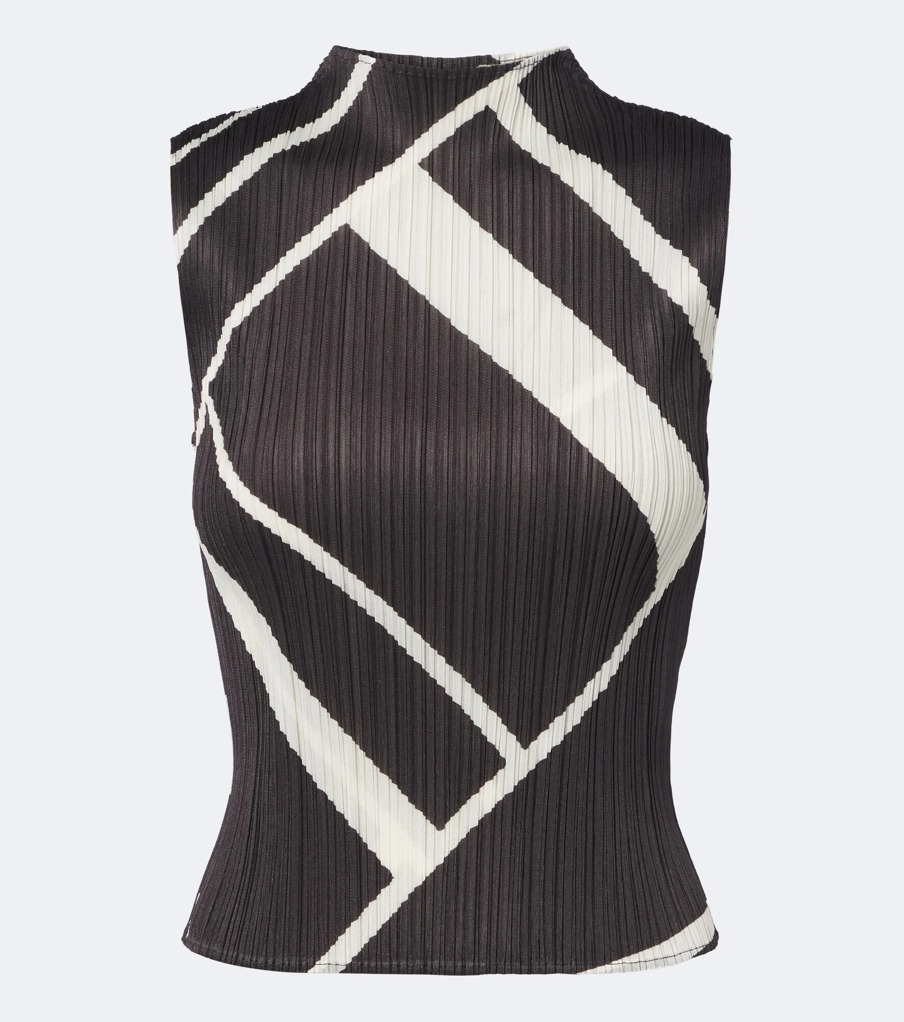 Fold Line pleated printed top - 1