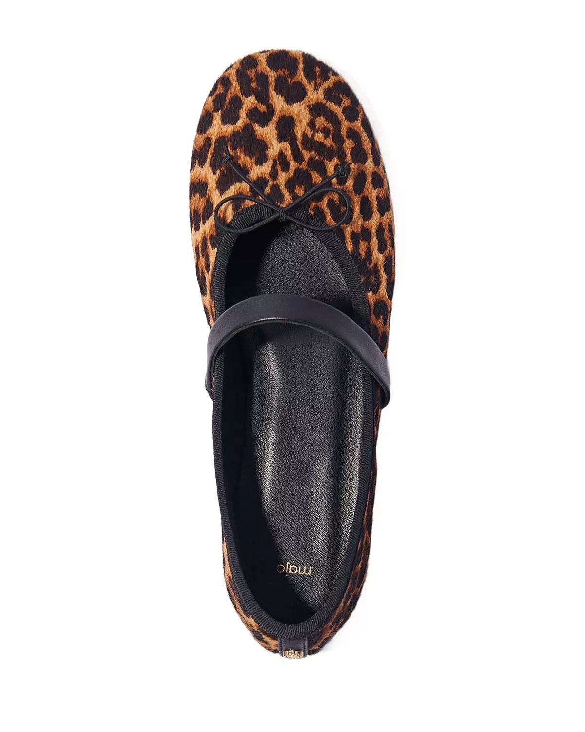 Women's Calf Hair Leopard Ballet Flats - 6
