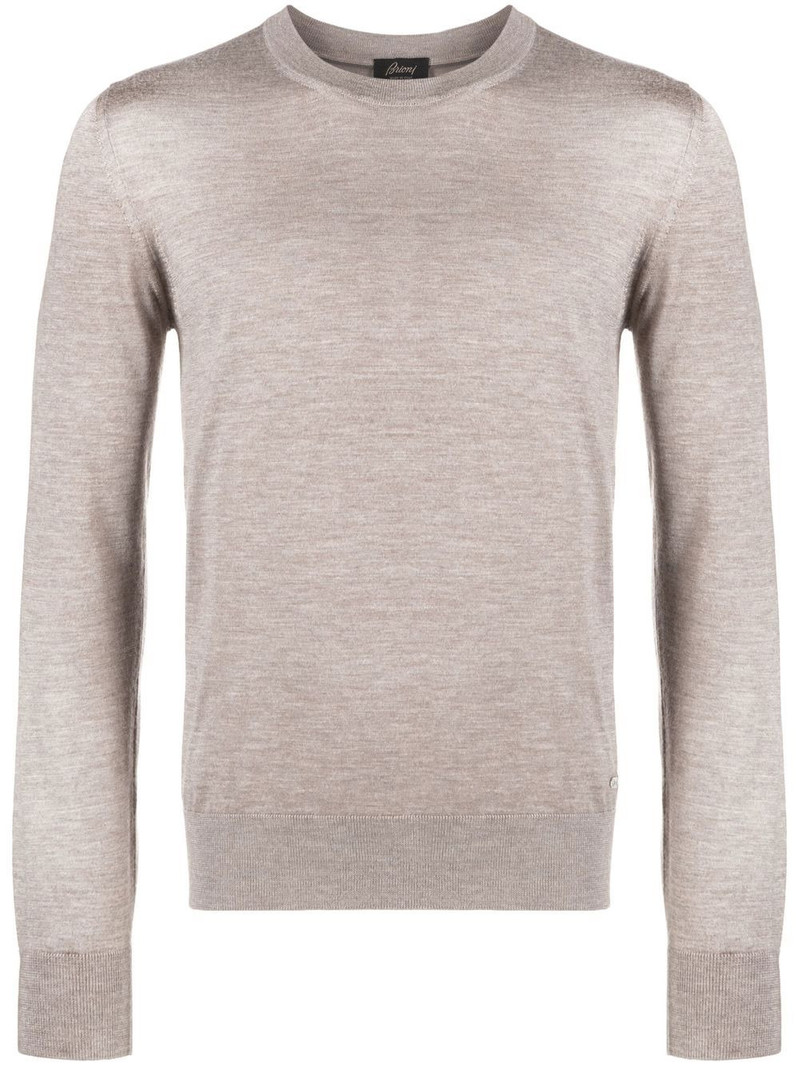 crew-neck cashmere-silk jumper 1
