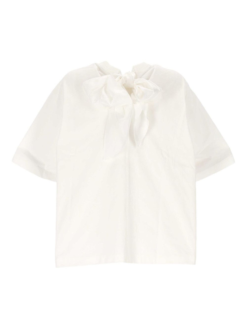 Carven bow-detail top outlook