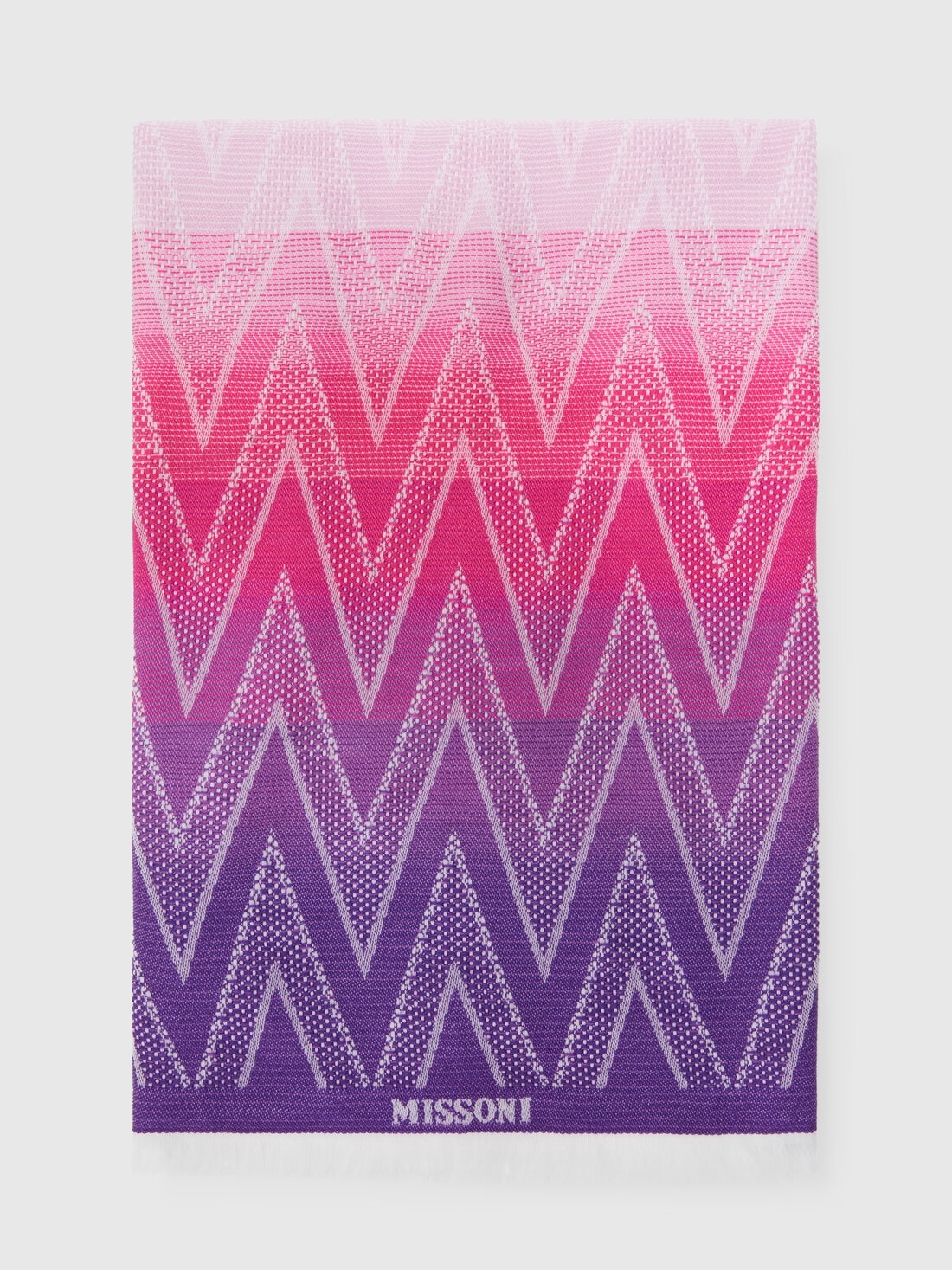 Wool stole with fringes - 1