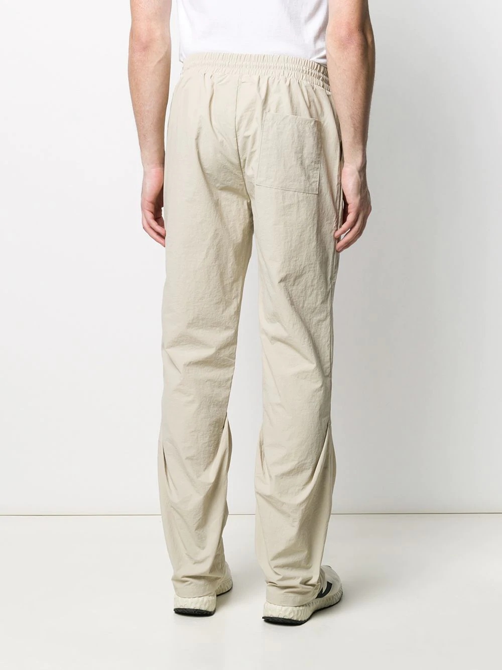 straight-leg tuck detail track pants - 4