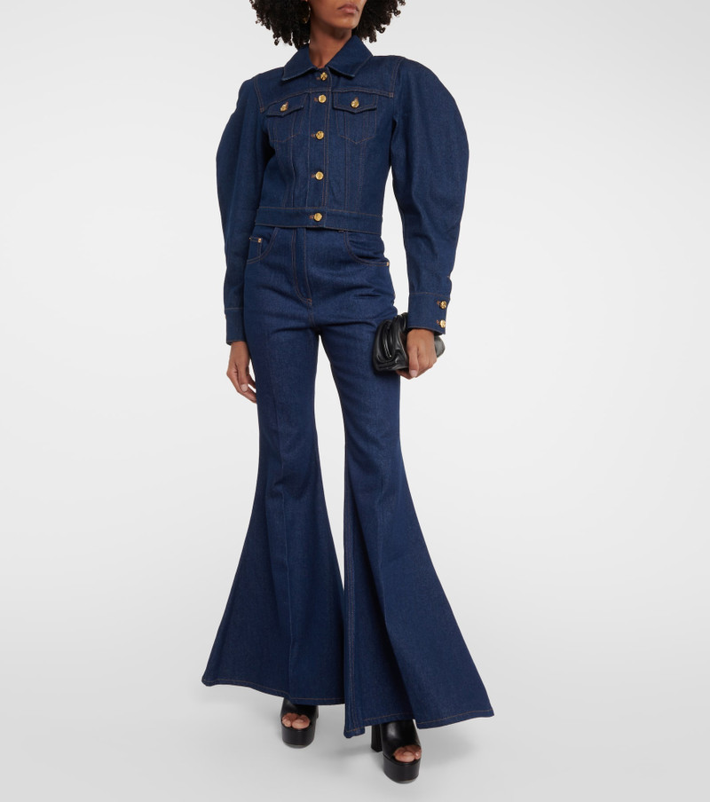NINA RICCI High-rise flared jeans outlook