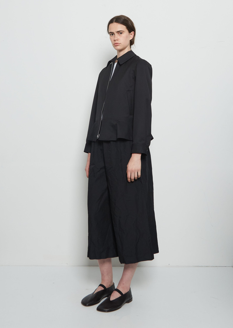 Wool Tech Peplum Zip Up 4