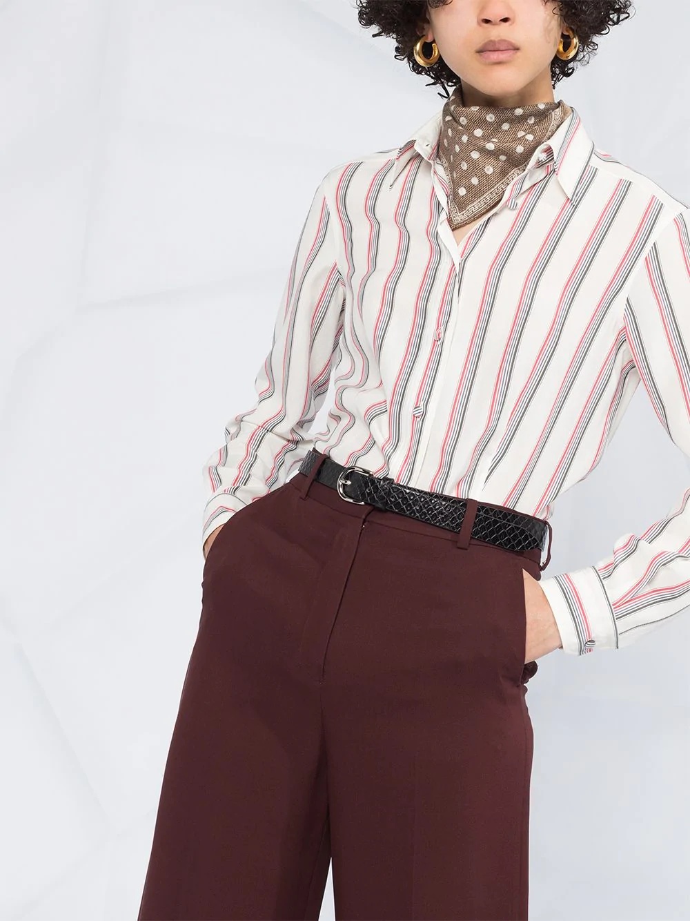 striped tailored shirt - 5