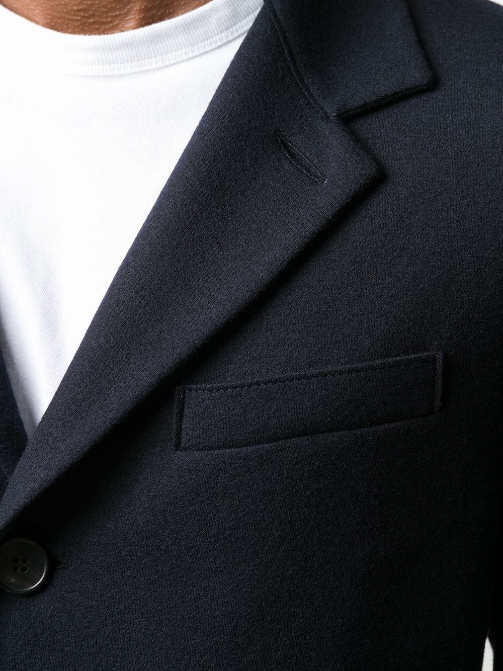 wool twill blazer - 5