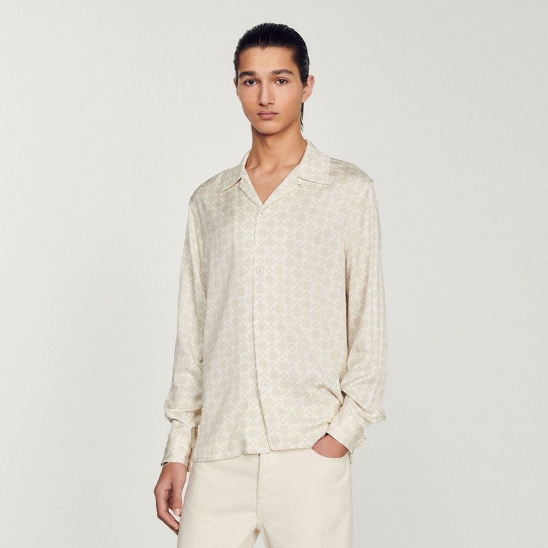 Sandro Flowing shirt with spread collar outlook