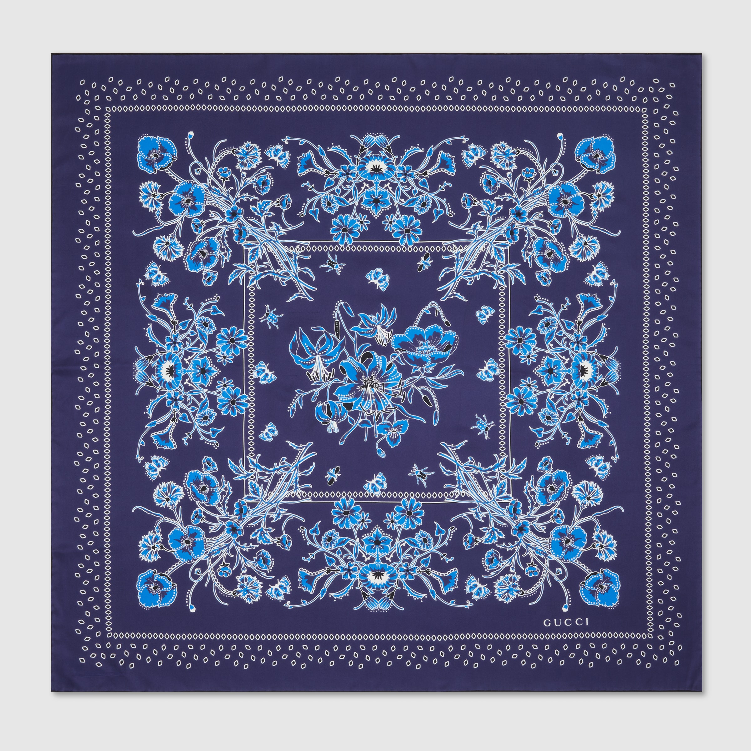 Printed cotton pocket square - 1