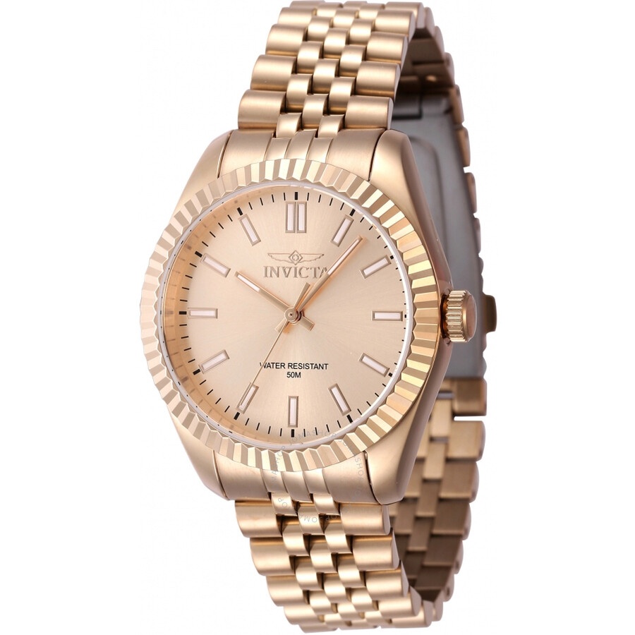 Invicta - Invicta Specialty Quartz Rose Gold Dial Ladies Watch 47509 - 1