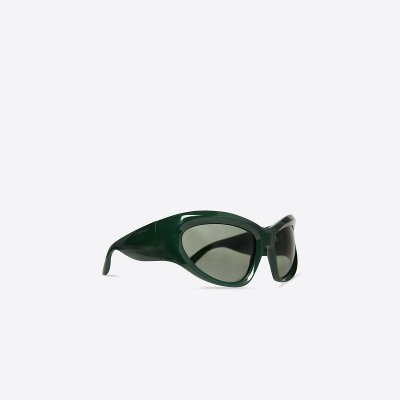 Wrap D-frame Sunglasses in Green 6