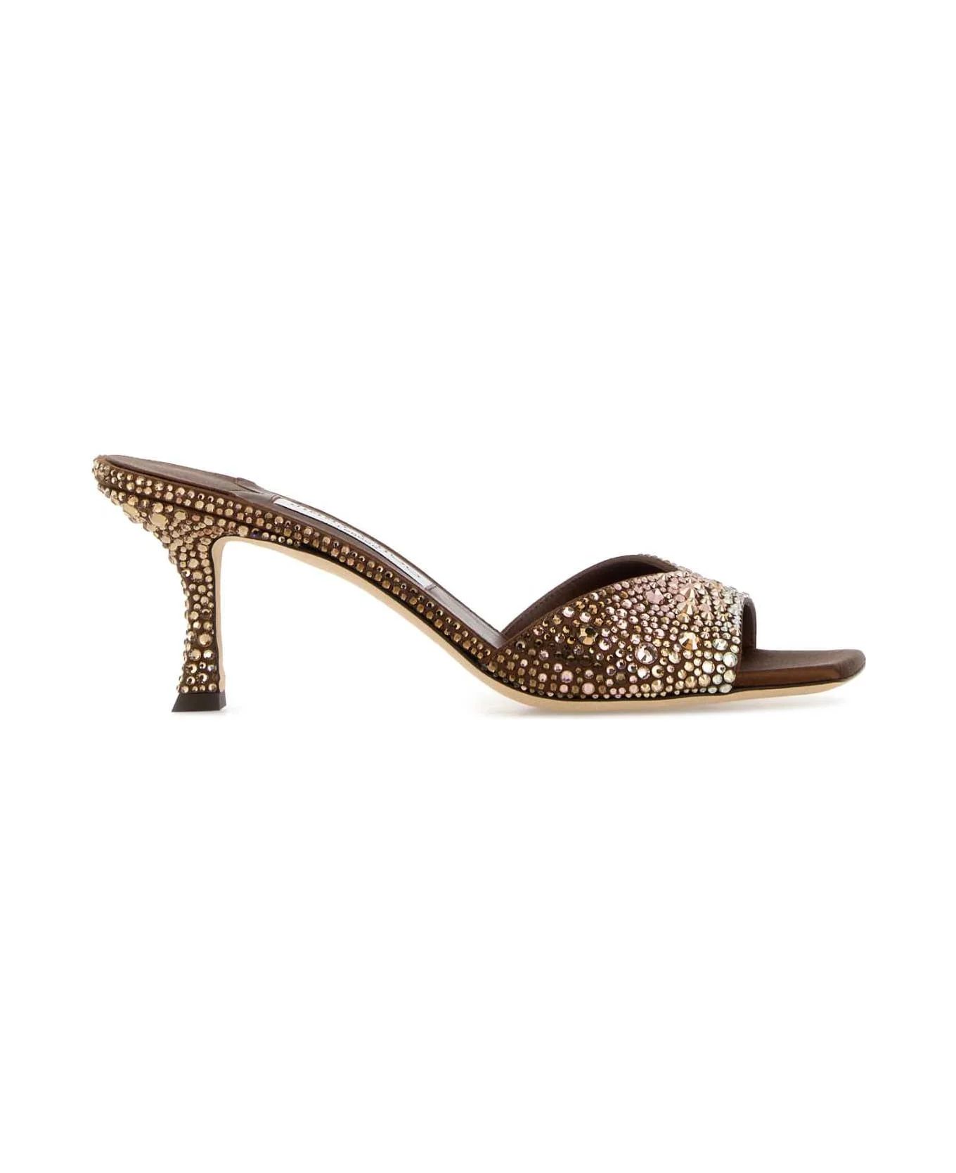 Embellished Satin Skye Mules - 1