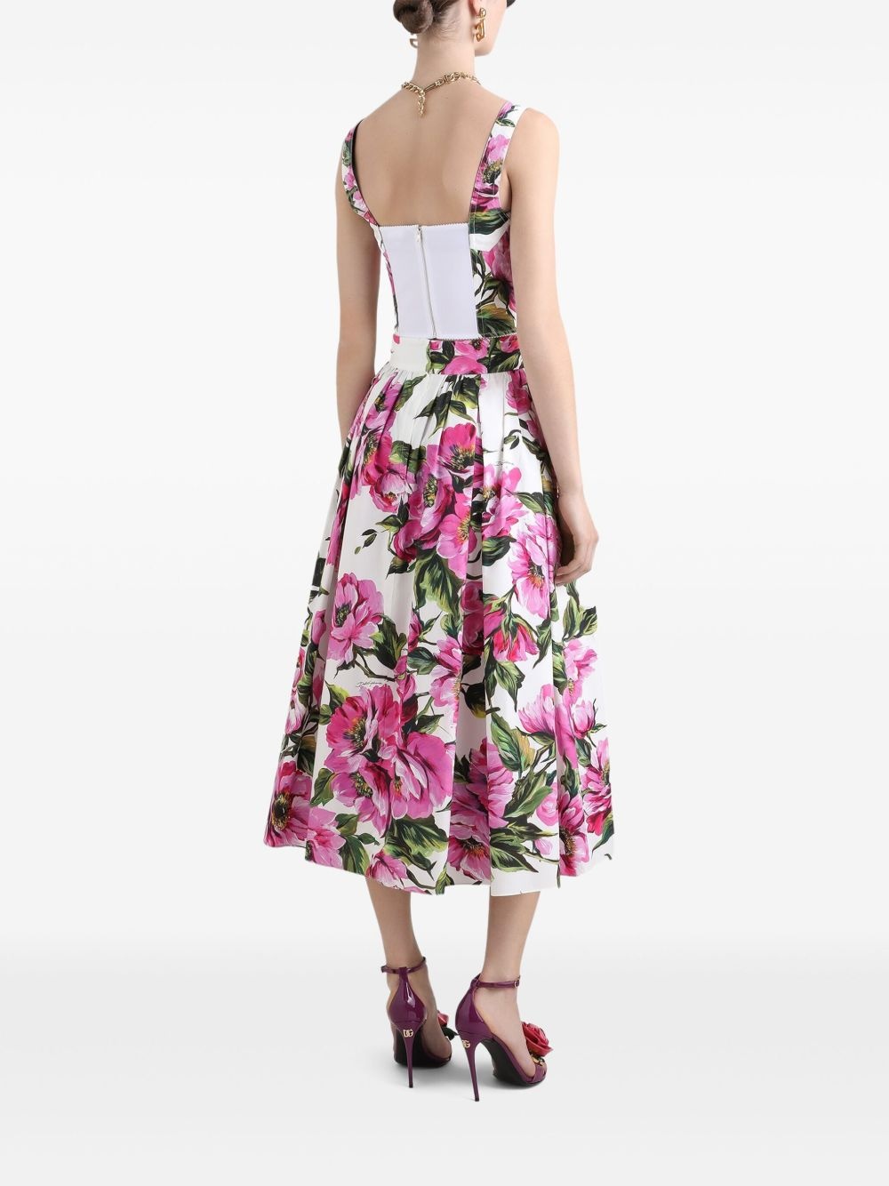 printed midi skirt - 3