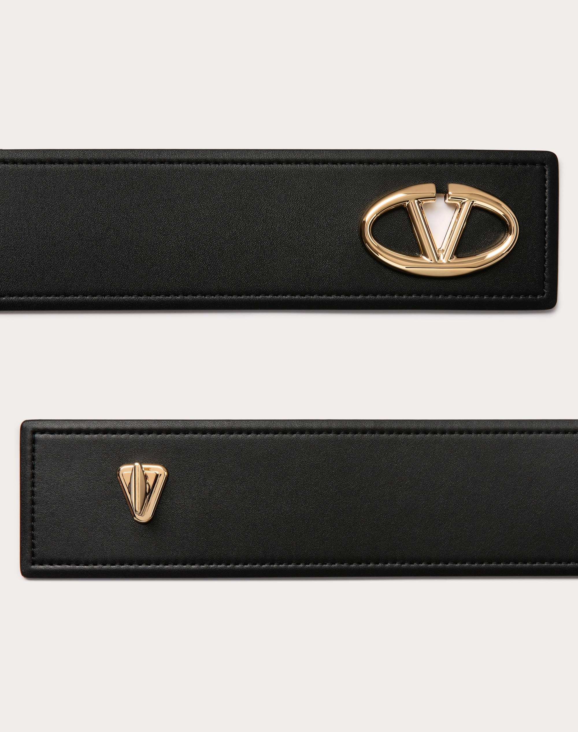 THE BOLD EDITION VLOGO CALFSKIN BELT 60 MM - 3