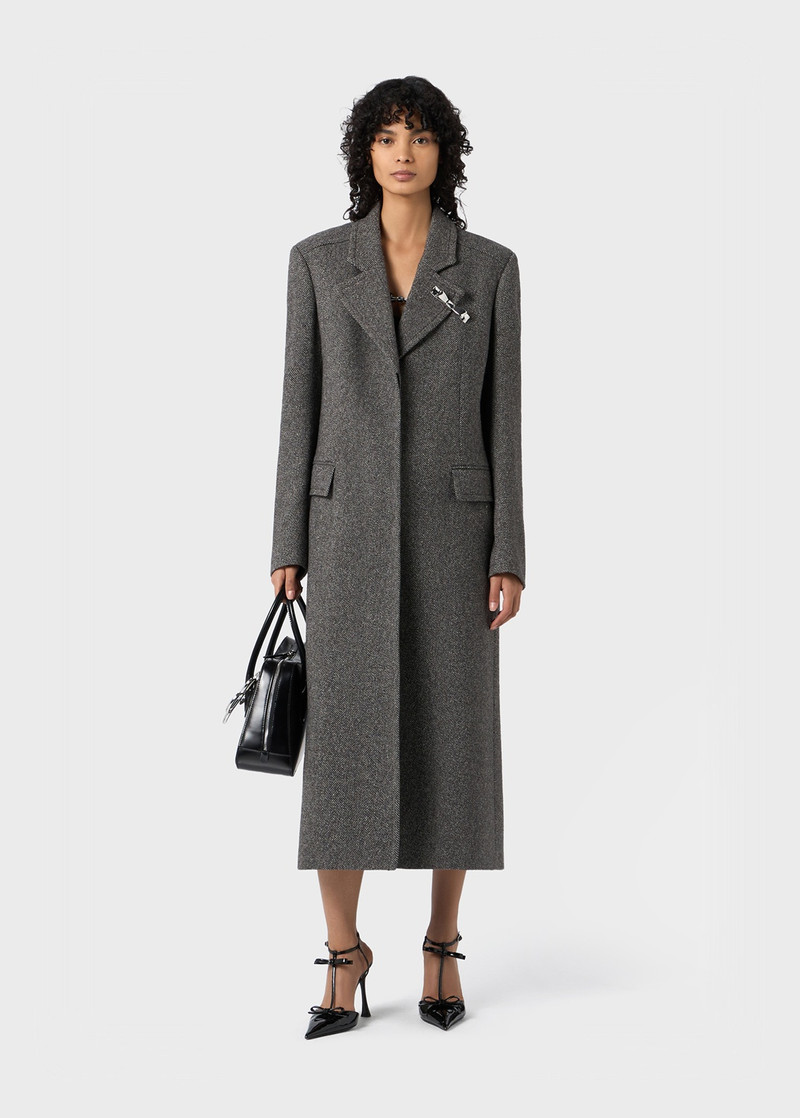 Blumarine MIDI COAT IN WOOL FELT outlook
