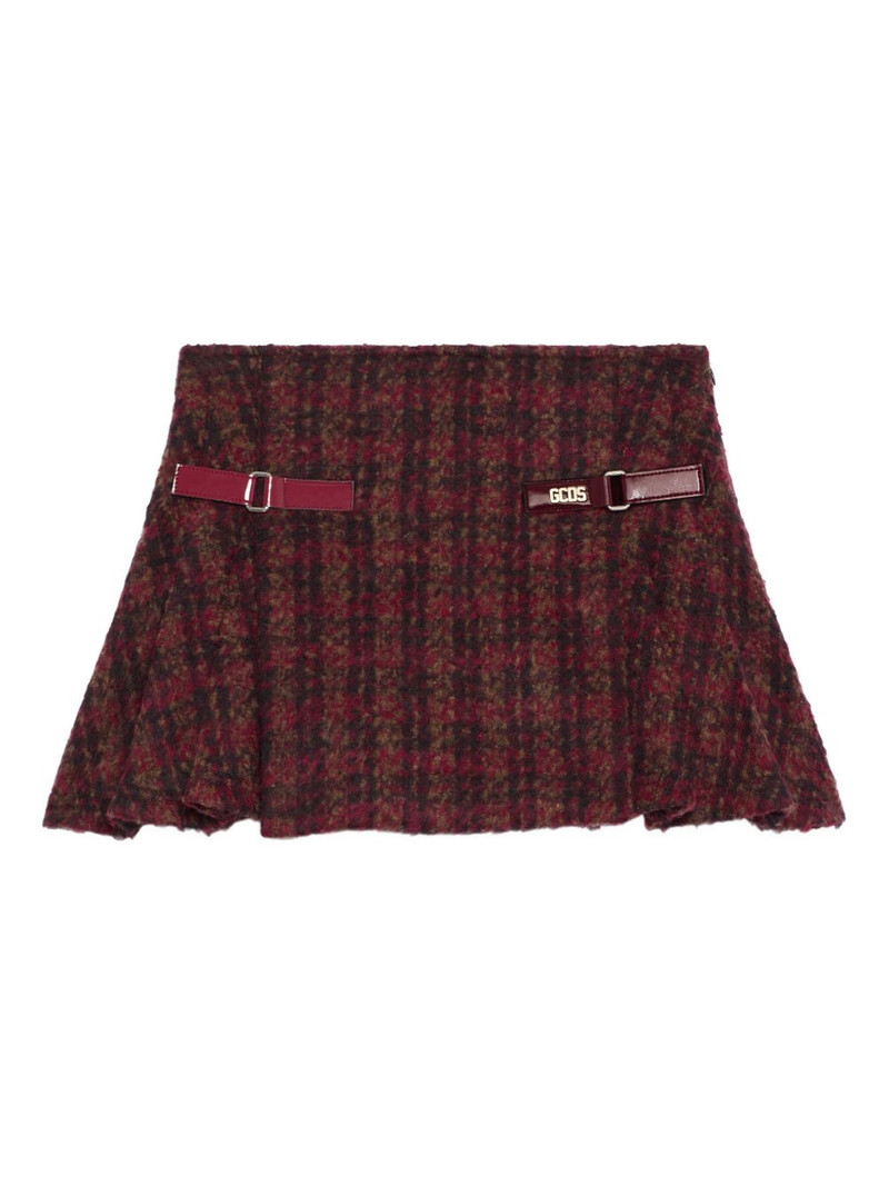 buckle check skirt 1