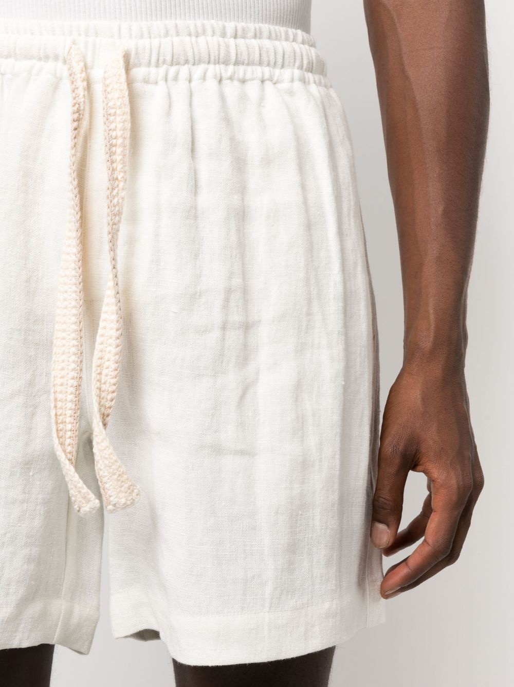 linen lounge shorts - 5