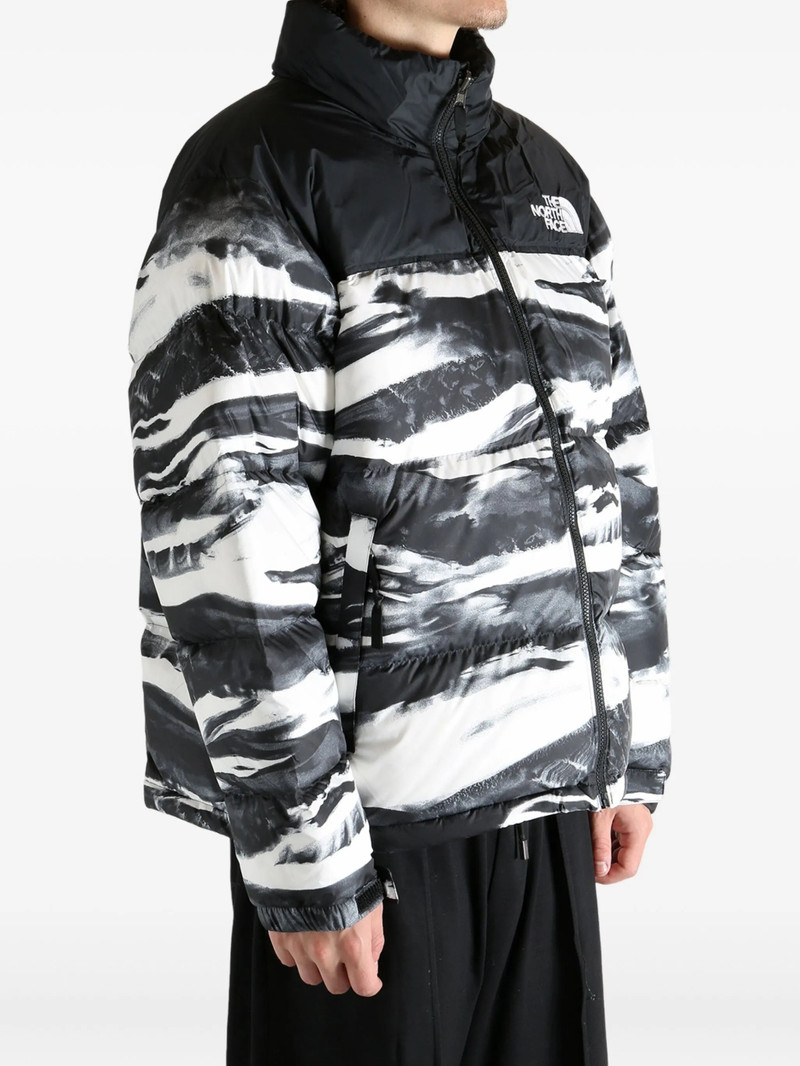 The North Face The North Face Wave-print Puffer Jacket outlook