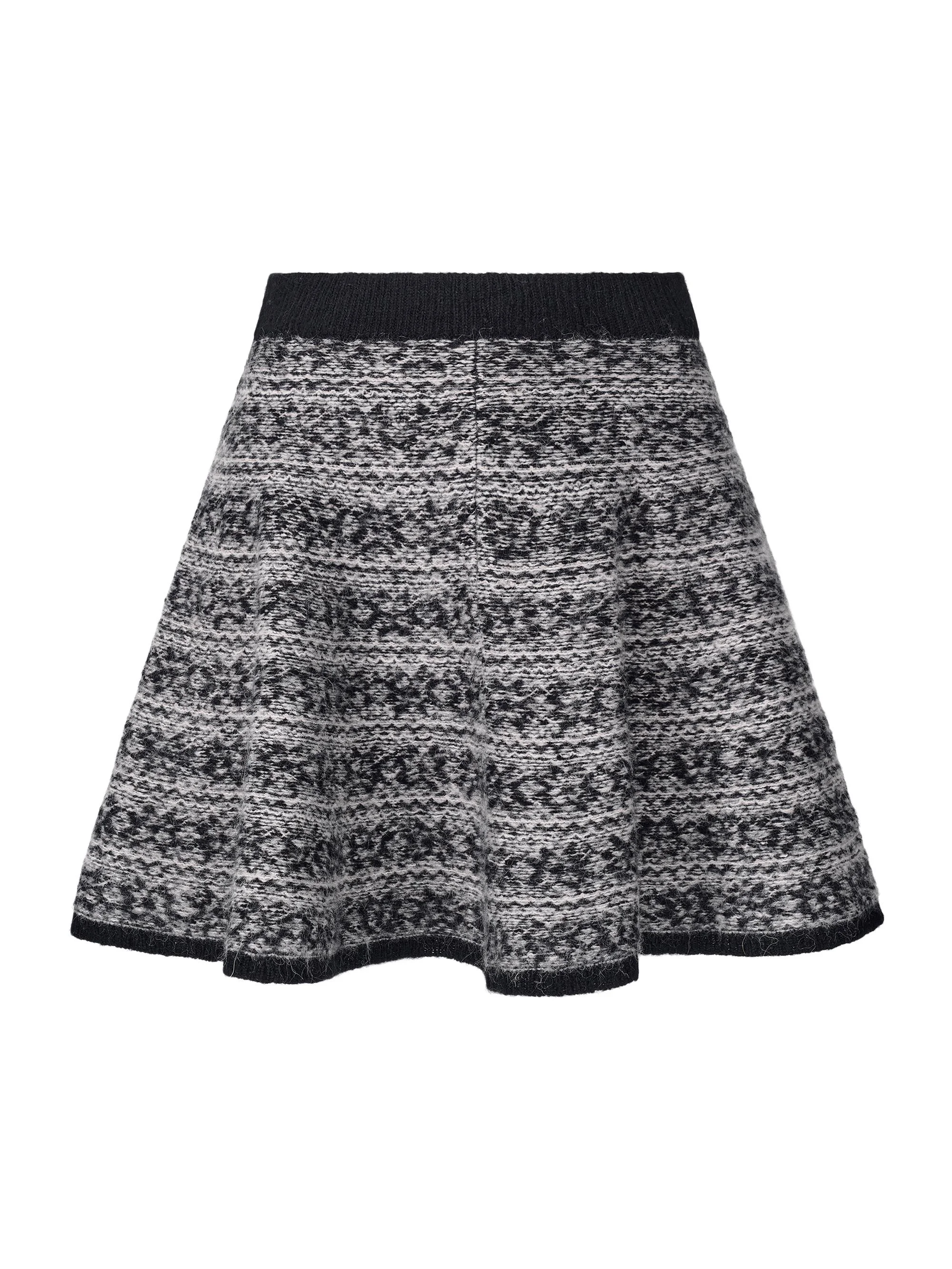 Women's Geri Geometric Knit A-Line Miniskirt - Telluride - 1