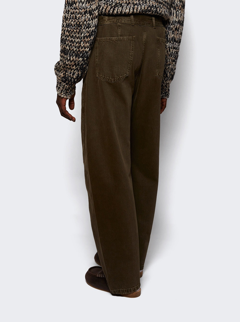 Twisted Belted Pants Moss Green - 4