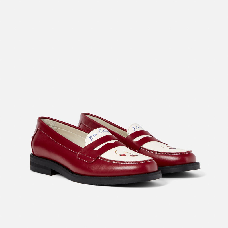 Wilde Cherry Red Penny Loafer - Women's - 1