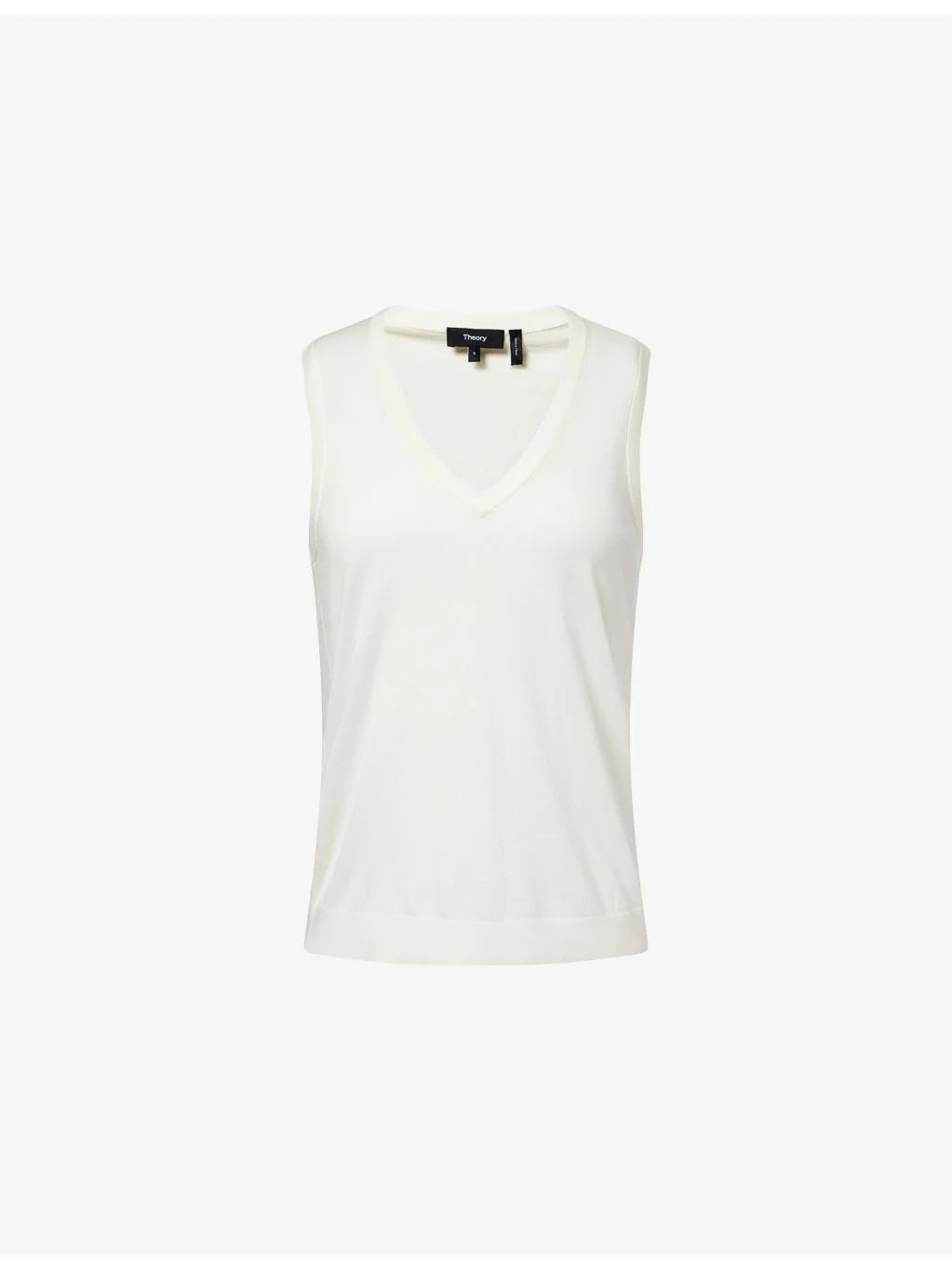 Slim V-Neck Merino Wool Tank Top - 1