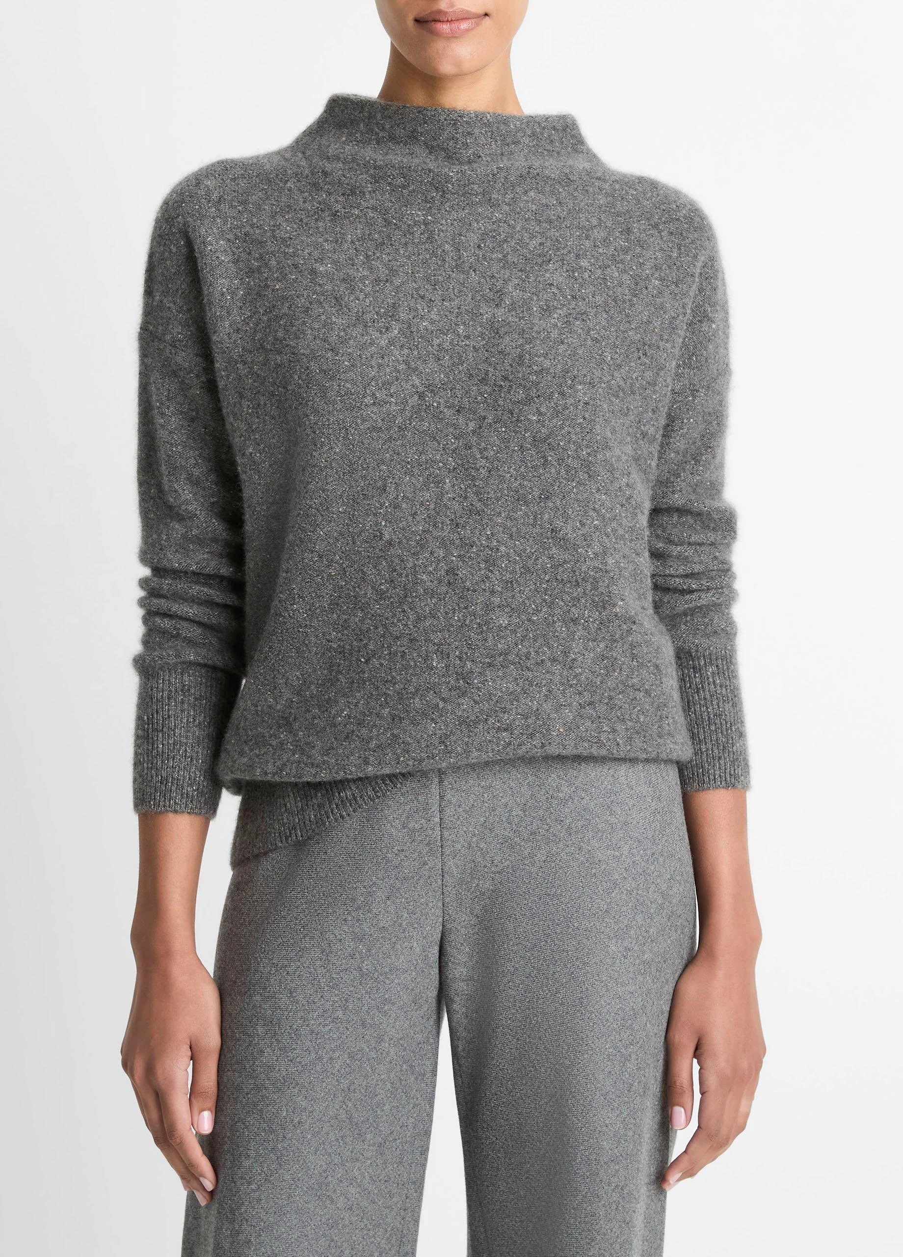 Donegal Cashmere Funnel-Neck Sweater - 1
