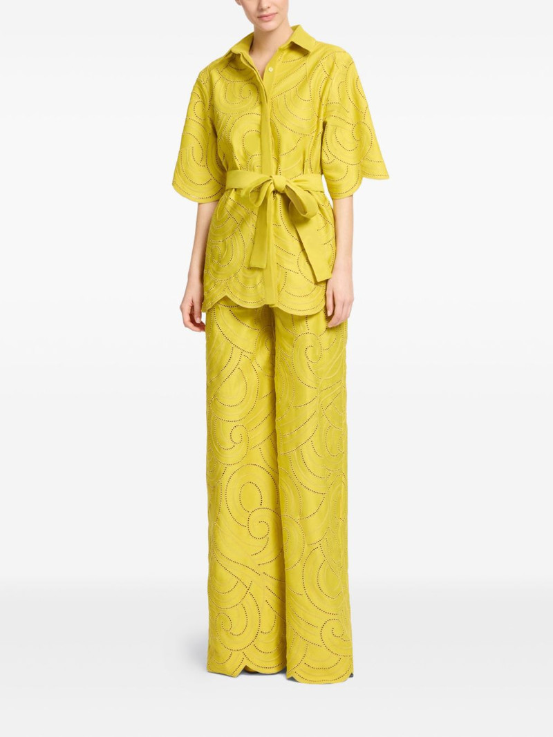 ELIE SAAB swirl-embroidered shirt outlook