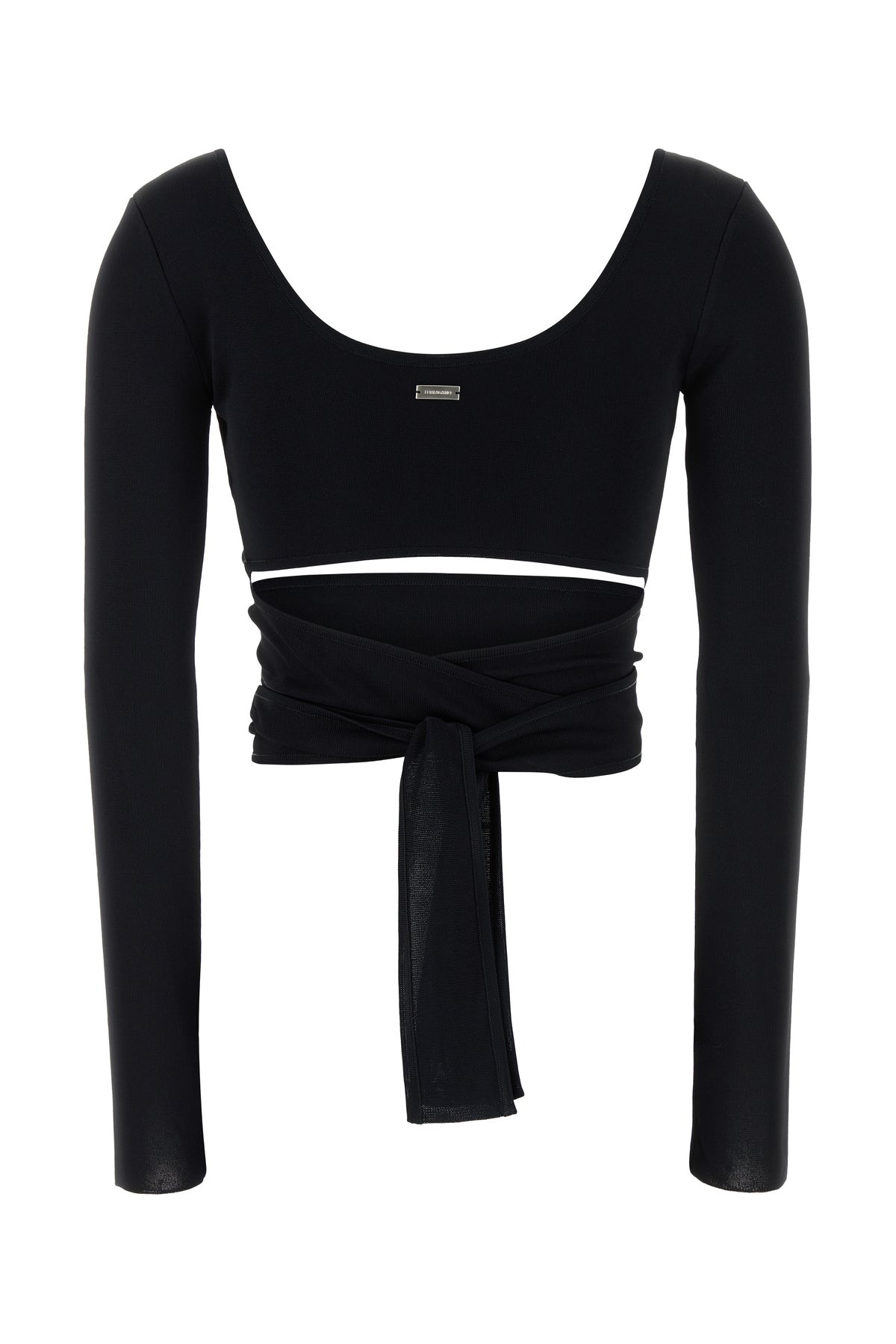 Black viscose cardigan - 2